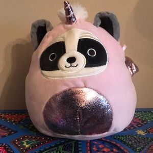 Squishmallows Rocky Raccoon as a Unicorn 8”